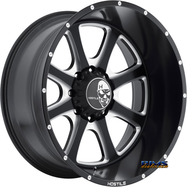 Pictures for Hostile Truck Wheels H105 - Milled Machined w/ Black